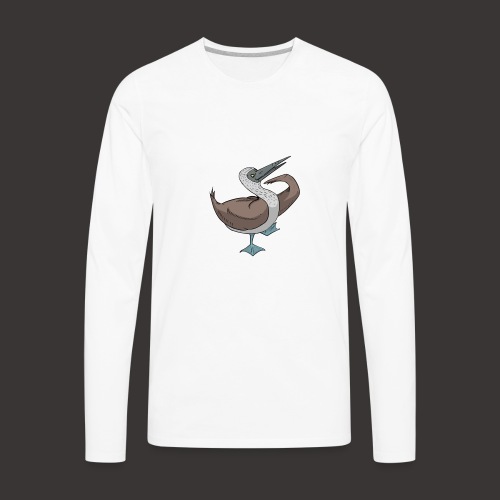 Boobie Bird Mating dance - Men's Premium Long Sleeve T-Shirt