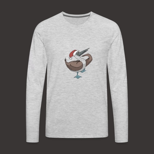 Boobie Bird Xmas Dance - Men's Premium Long Sleeve T-Shirt