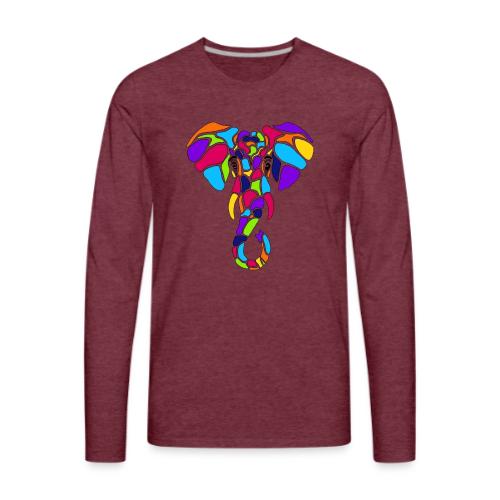 Art Deco elephant - Men's Premium Long Sleeve T-Shirt