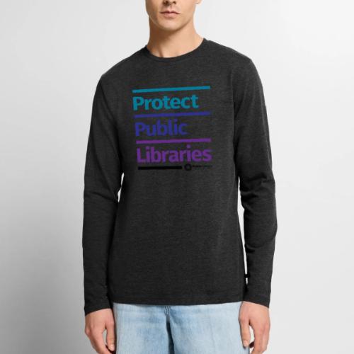 PLA Protect Public Libraries - Men's Premium Long Sleeve T-Shirt