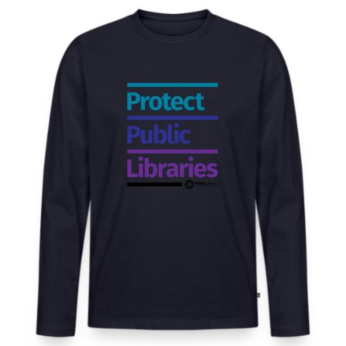 PLA Protect Public Libraries - Men's Premium Long Sleeve T-Shirt
