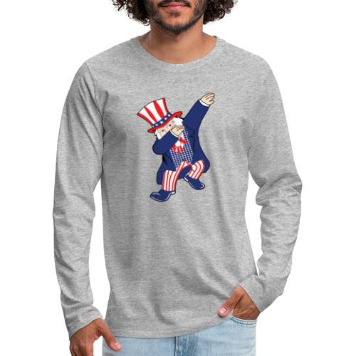 Dab Uncle Sam - Men's Premium Long Sleeve T-Shirt