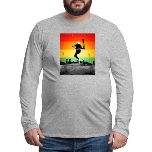 Trick Scooter Freestyle Stunt Bri Flip Retro - Men's Premium Long Sleeve T-Shirt