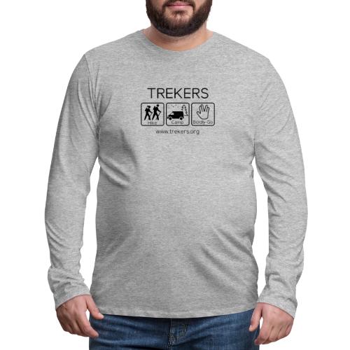 Trekers black logo - Men's Premium Long Sleeve T-Shirt