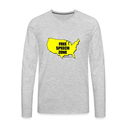 Free Speech Zone USA - Men's Premium Long Sleeve T-Shirt