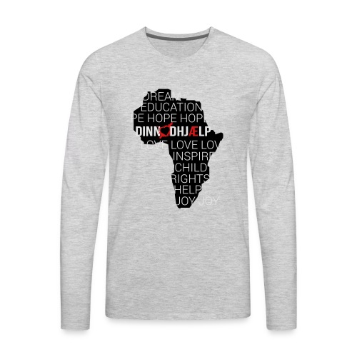 DINNoedhjaelp Africa logo - Men's Premium Long Sleeve T-Shirt