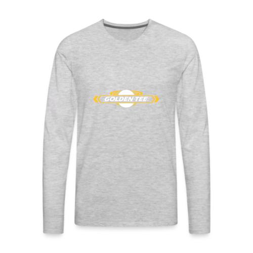 Golden Tee logo outline - Men's Premium Long Sleeve T-Shirt