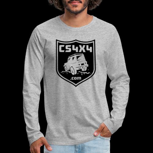 CS4x4 Black Shield - Men's Premium Long Sleeve T-Shirt