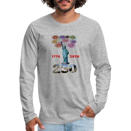 1776 - 2026 | 250 Years USA | Fireworks - Men's Premium Long Sleeve T-Shirt