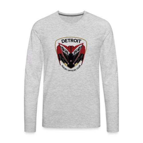 Dual Logo 2024 White and Gray - Men's Premium Long Sleeve T-Shirt