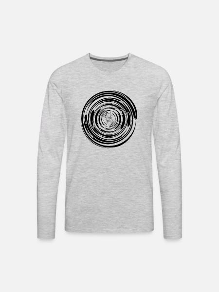 Abstract Vortex 17 - Men's Premium Long Sleeve T-Shirt - heather gray