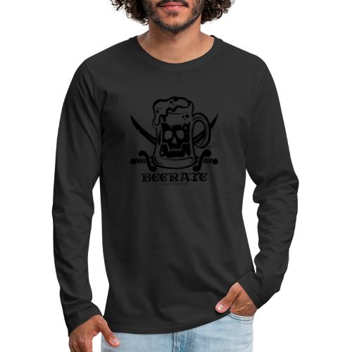 Beerate - black - Men's Premium Long Sleeve T-Shirt