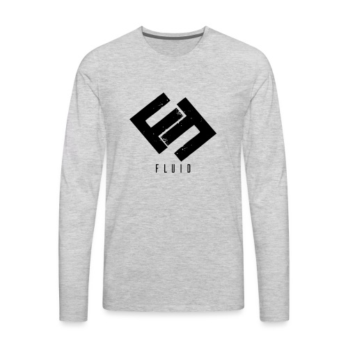 Fluid Logo - Men's Premium Long Sleeve T-Shirt