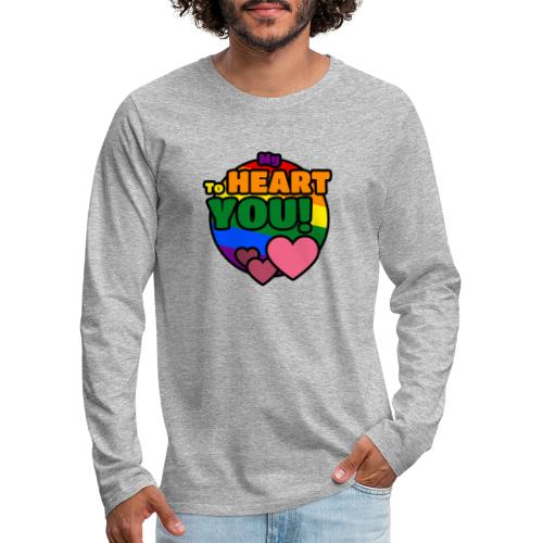 My Heart To You! I love you - printed clothes - Men's Premium Long Sleeve T-Shirt