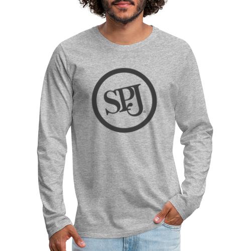 SPJ Charcoal Logo - Men's Premium Long Sleeve T-Shirt