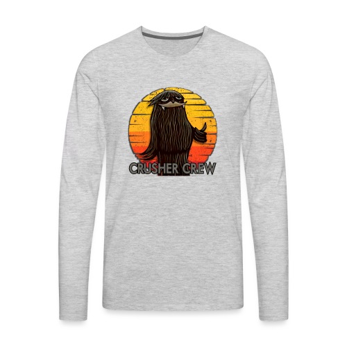 Crusher Crew Cryptid Sunset - Men's Premium Long Sleeve T-Shirt