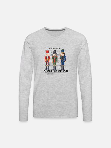 Christmas Nutcrackers - Men's Premium Long Sleeve T-Shirt - heather gray