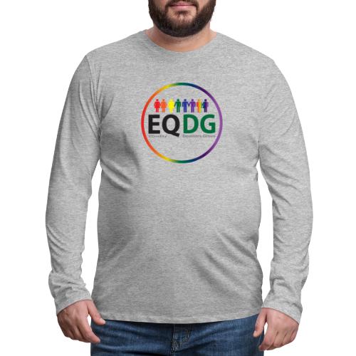 EQDG circle logo - Men's Premium Long Sleeve T-Shirt