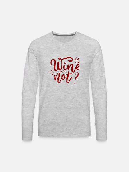 Quotes - Men's Premium Long Sleeve T-Shirt - heather gray