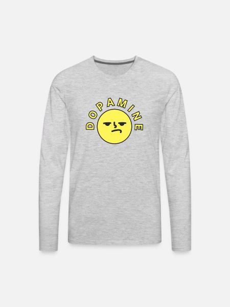 DOPAMINE - Men's Premium Long Sleeve T-Shirt - heather gray