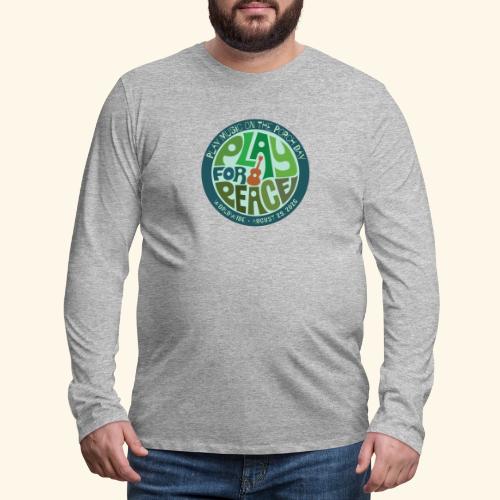 PLAY FOR PEACE GREEN - Men's Premium Long Sleeve T-Shirt