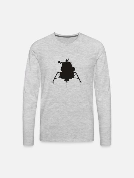 Lunar Module - Men's Premium Long Sleeve T-Shirt - heather gray