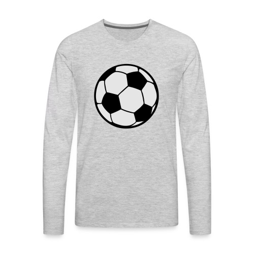 Custom soccerball 2 color - Men's Premium Long Sleeve T-Shirt