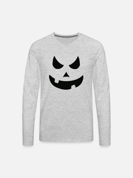 Jack Skellington 1 1 - Men's Premium Long Sleeve T-Shirt - heather gray