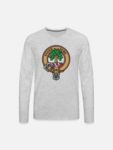 Clan Anderson Crest - Men's Premium Long Sleeve T-Shirt - heather gray