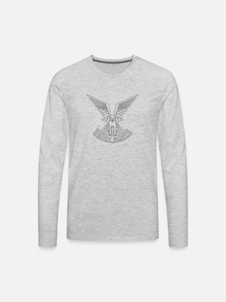 scouts army logo - Men's Premium Long Sleeve T-Shirt - heather gray