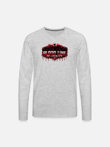 Bloodline of Loyalty - Men's Premium Long Sleeve T-Shirt - heather gray