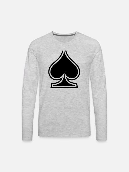 Spades - Men's Premium Long Sleeve T-Shirt - heather gray