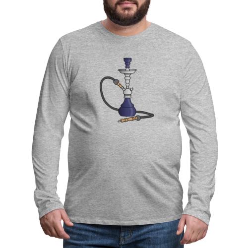 Shisha water pipe (violet) - Men's Premium Long Sleeve T-Shirt