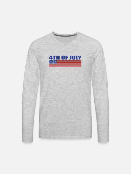 4Th Of July - Men's Premium Long Sleeve T-Shirt - heather gray
