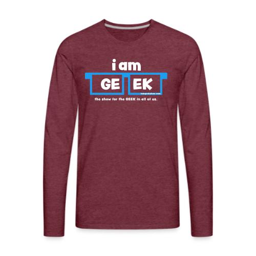 iamGEEK LOGO - Men's Premium Long Sleeve T-Shirt