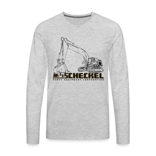 JJ Scheckel Excavator - Men's Premium Long Sleeve T-Shirt