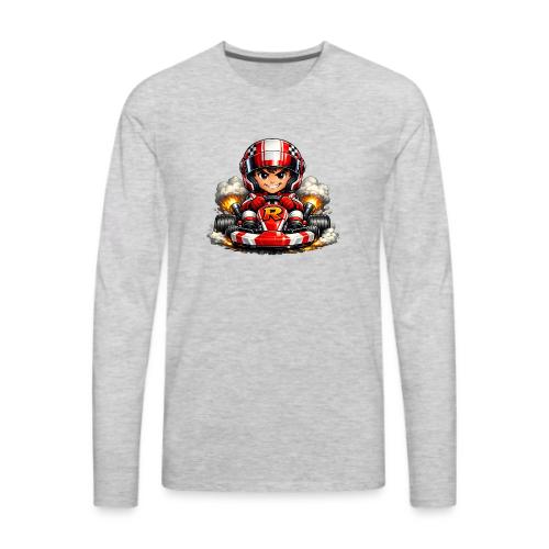Carcadelogoracerfront - Men's Premium Long Sleeve T-Shirt