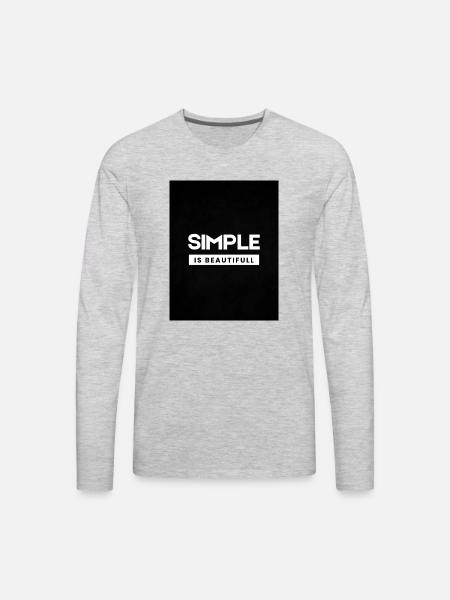 SIMPLICITY - Men's Premium Long Sleeve T-Shirt - heather gray