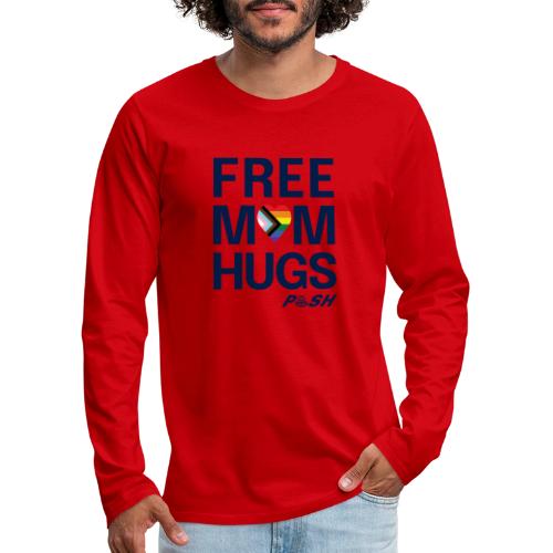 Free Mom Hugs 🏳️‍🌈🏳️‍⚧️ - Men's Premium Long Sleeve T-Shirt
