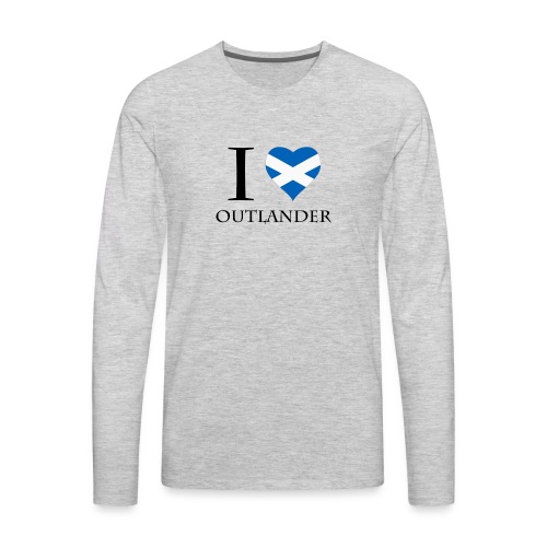 I LOVE OUTLANDER HEART - Men's Premium Long Sleeve T-Shirt