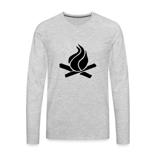 flame fire campfire - Men's Premium Long Sleeve T-Shirt
