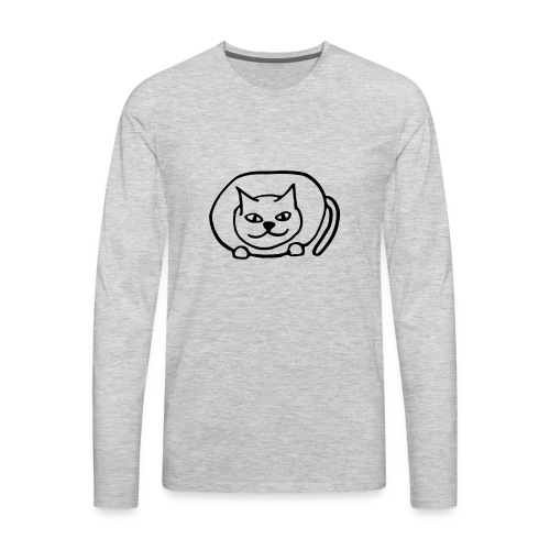 fat cat - Men's Premium Long Sleeve T-Shirt