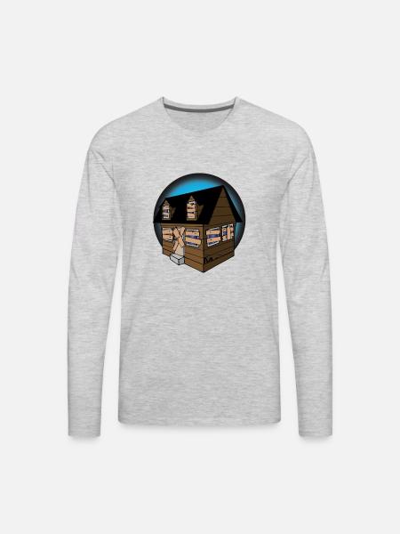 trap house - Men's Premium Long Sleeve T-Shirt - heather gray