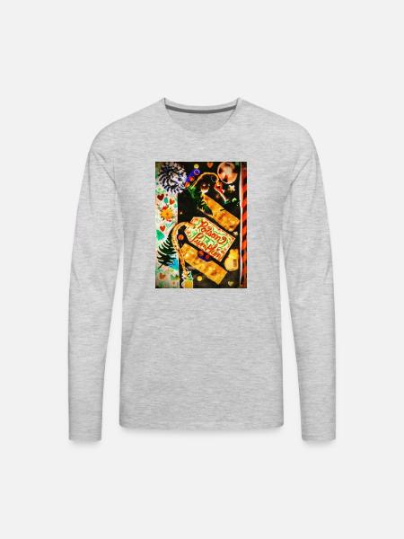 Poison Pumpkin - Men's Premium Long Sleeve T-Shirt - heather gray