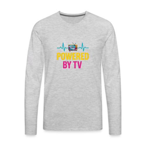 Powered by TV | MediaMelanieTV - Men's Premium Long Sleeve T-Shirt