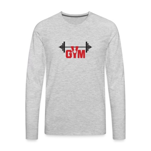 Gym logo 02 - Men's Premium Long Sleeve T-Shirt