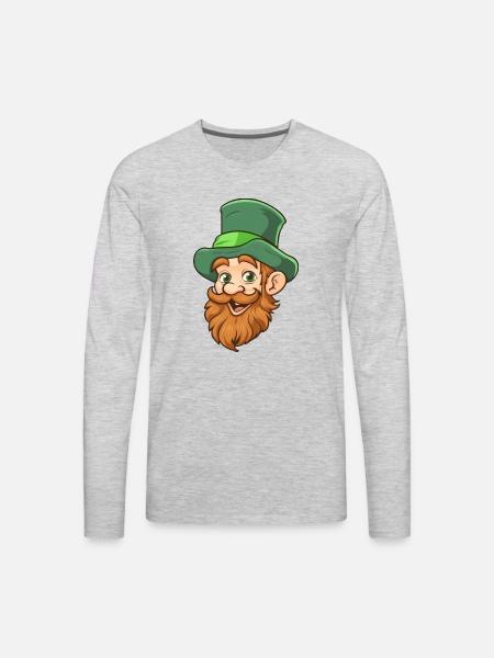 Saint Patrick - Men's Premium Long Sleeve T-Shirt - heather gray