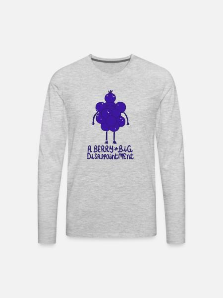 Berry big - Men's Premium Long Sleeve T-Shirt - heather gray