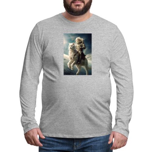 Cat Rider of the Apocalypse - Men's Premium Long Sleeve T-Shirt