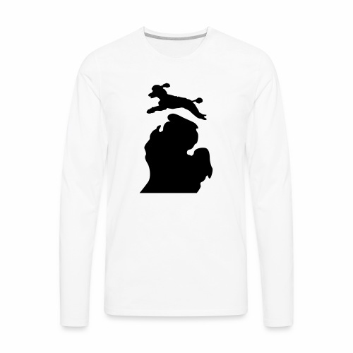 Bark Michigan poodle - Men's Premium Long Sleeve T-Shirt